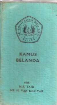Kamus belanda : M.A.Tair