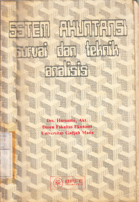 Image of Sistem akuntansi : survei dan teknik analisis / Harnanto