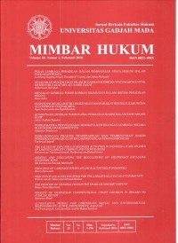 Mimbar Hukum : Jurnal berkala Fakultas Hukum